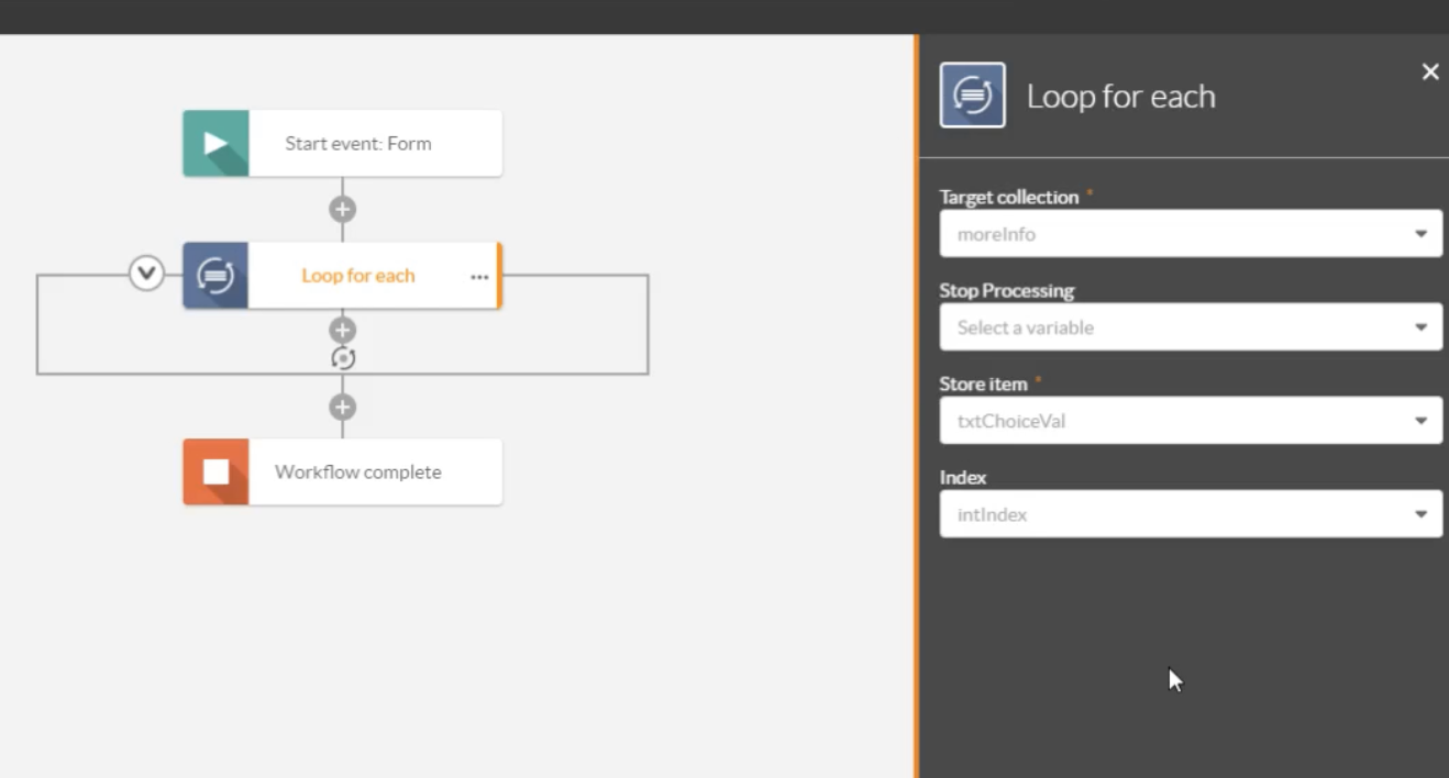 How to: Loop for Each Action in Nintex Workflow Cloud