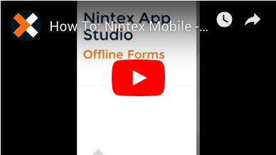How to: Create Offline Forms in Nintex Mobile