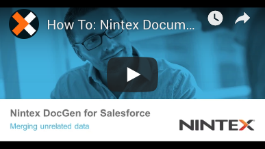 How to: Unrelated Data in Nintex Document Generation for Salesforce