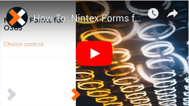 How to: Choice Control Action in Nintex Forms for Office 365