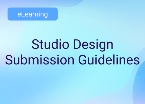 Submit For Design Studio Design Submission Guidelines