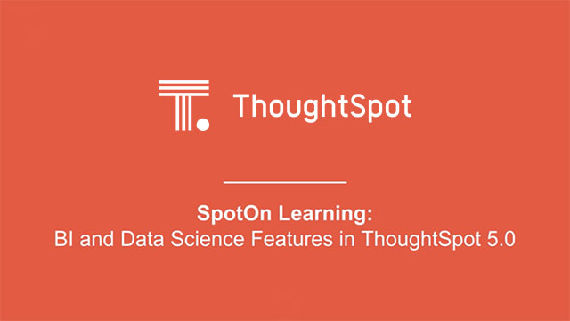 Webinar: Customize Data Science Features for ThoughtSpot