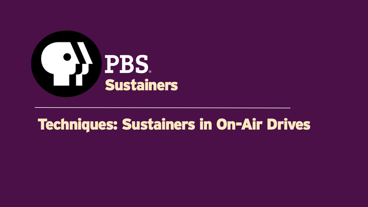 TEC02 -Sustainers in On-Air Drives