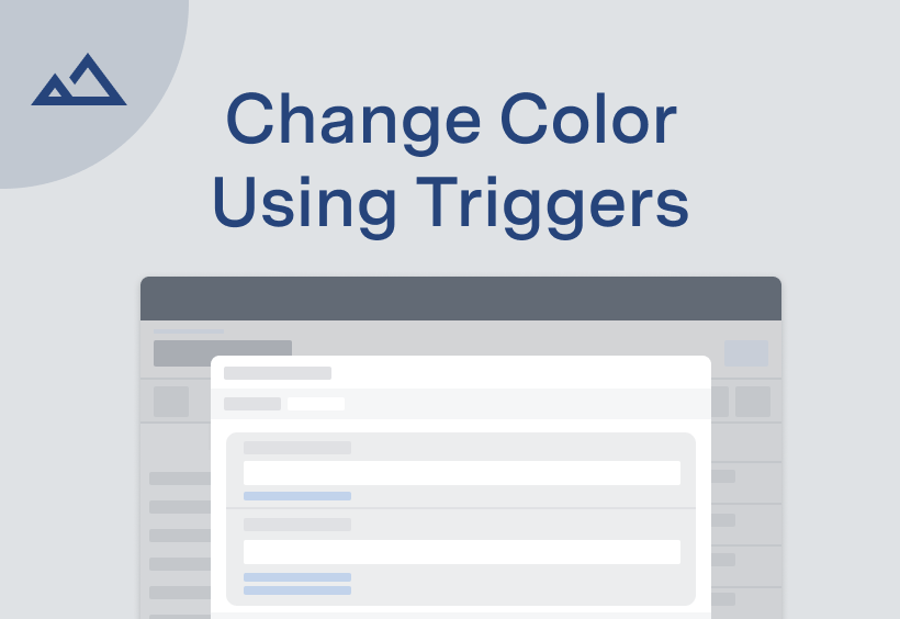 Change the Color of a Widget Using Trigger Logic