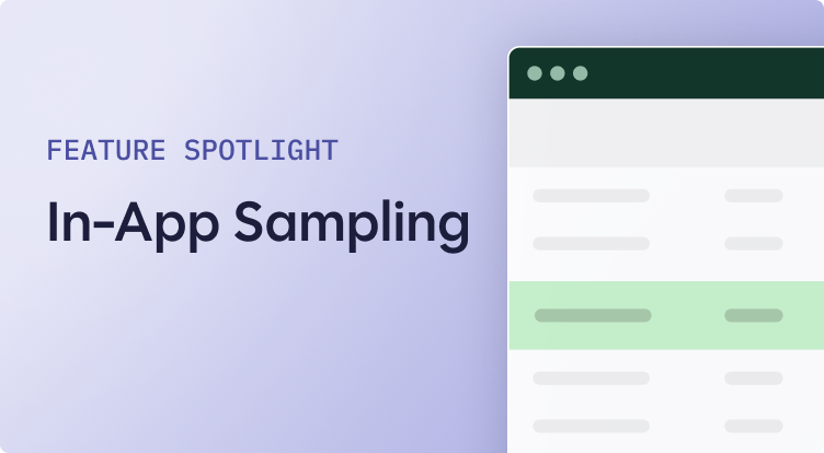Sampling Methods App In-App Sampling
