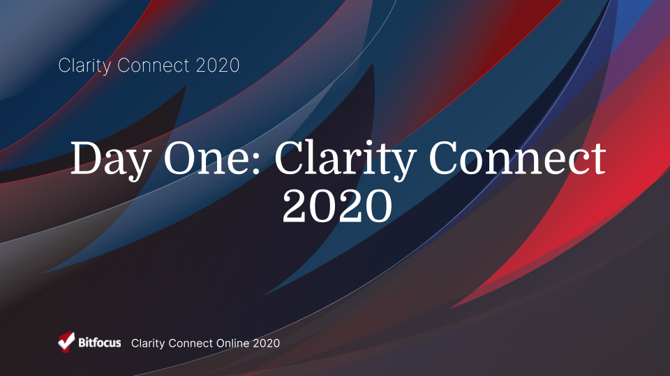 Clarity Connect 2020 - Day One
