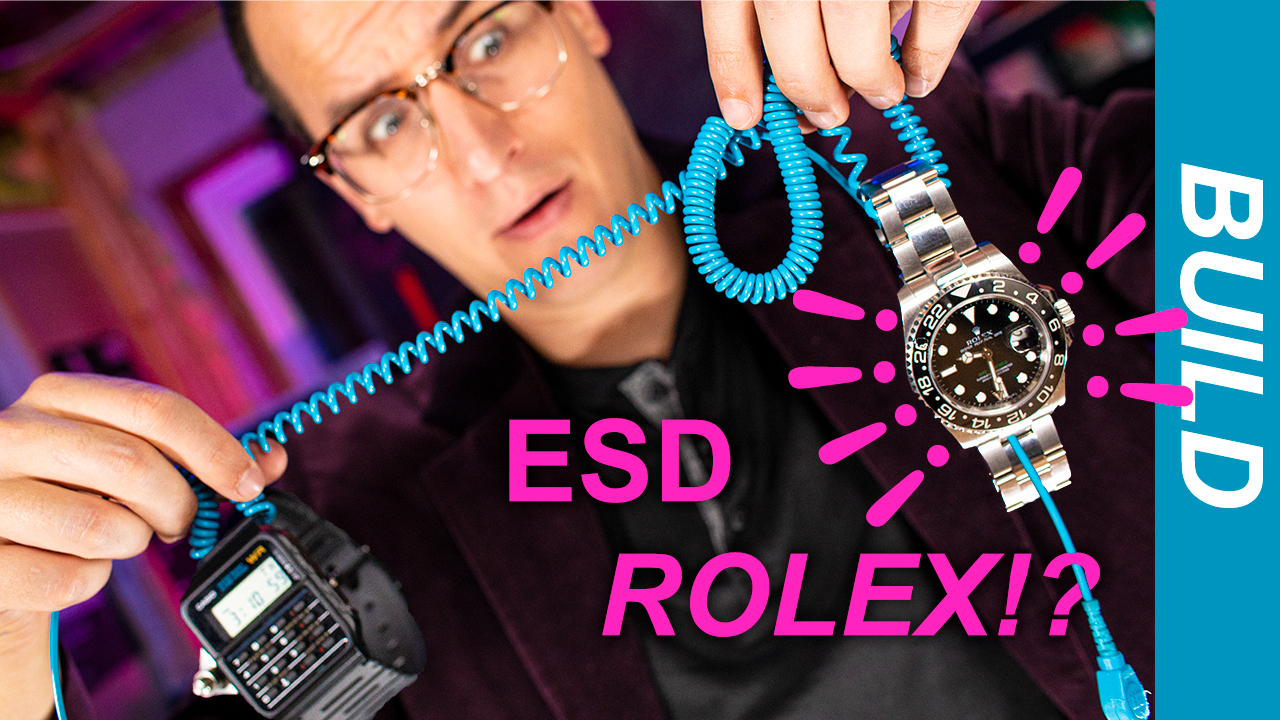 Latest video: Turning a ROLEX into an anti-static band