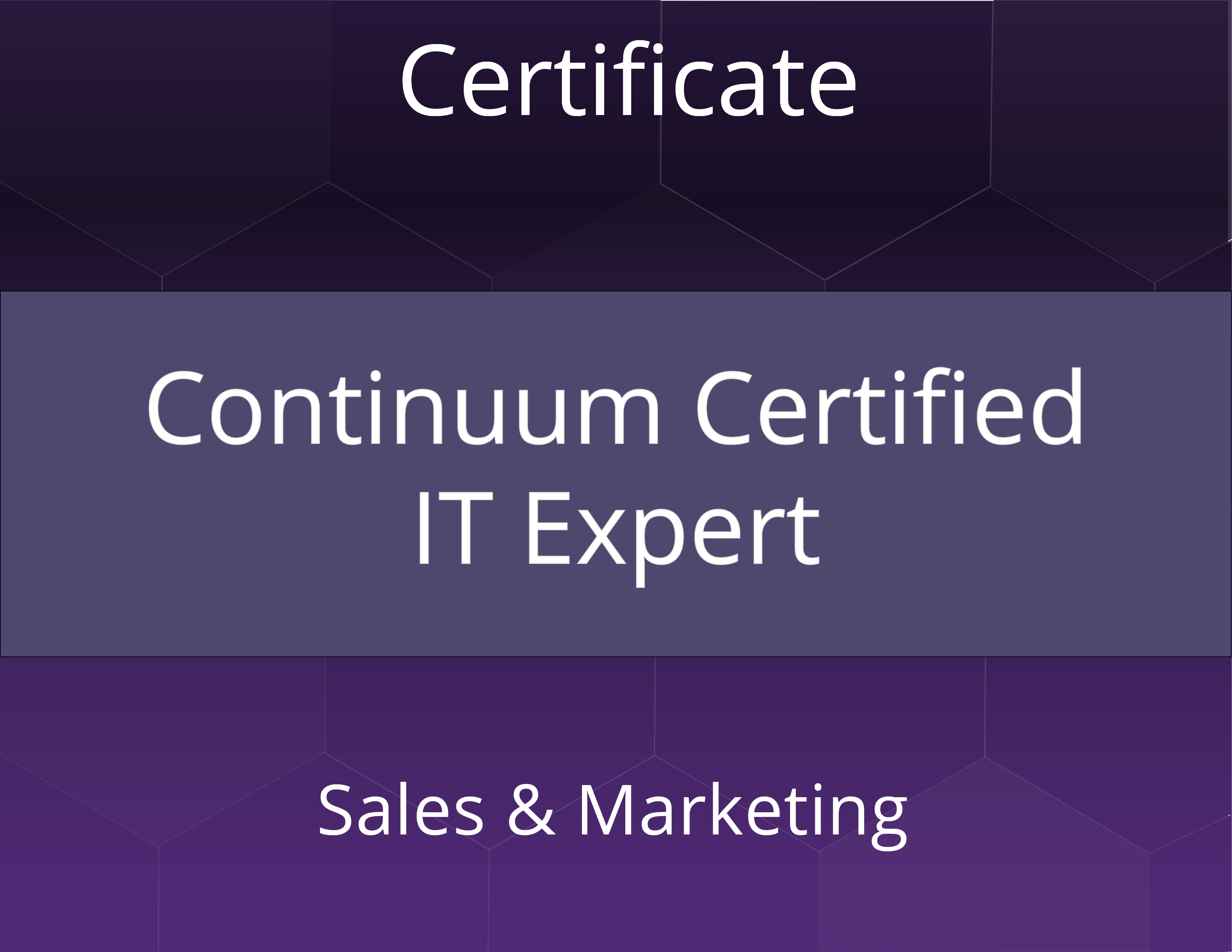 Continuum Certified IT Expert