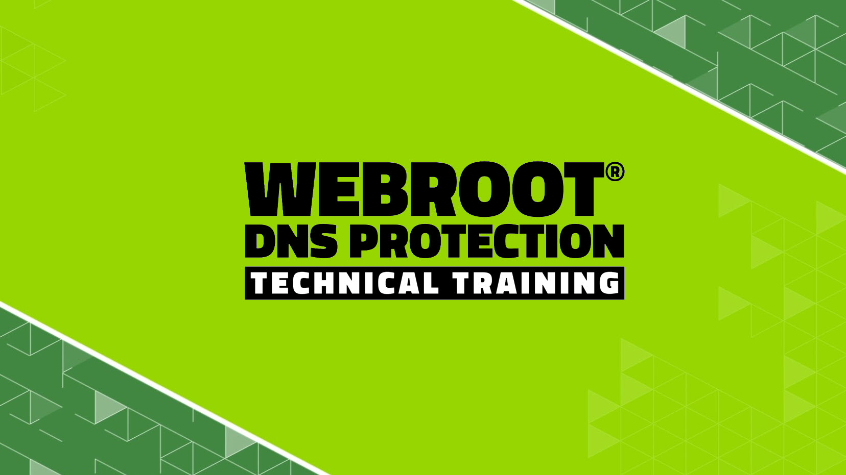 Webroot SecureAnywhere DNS Protection Technical Training