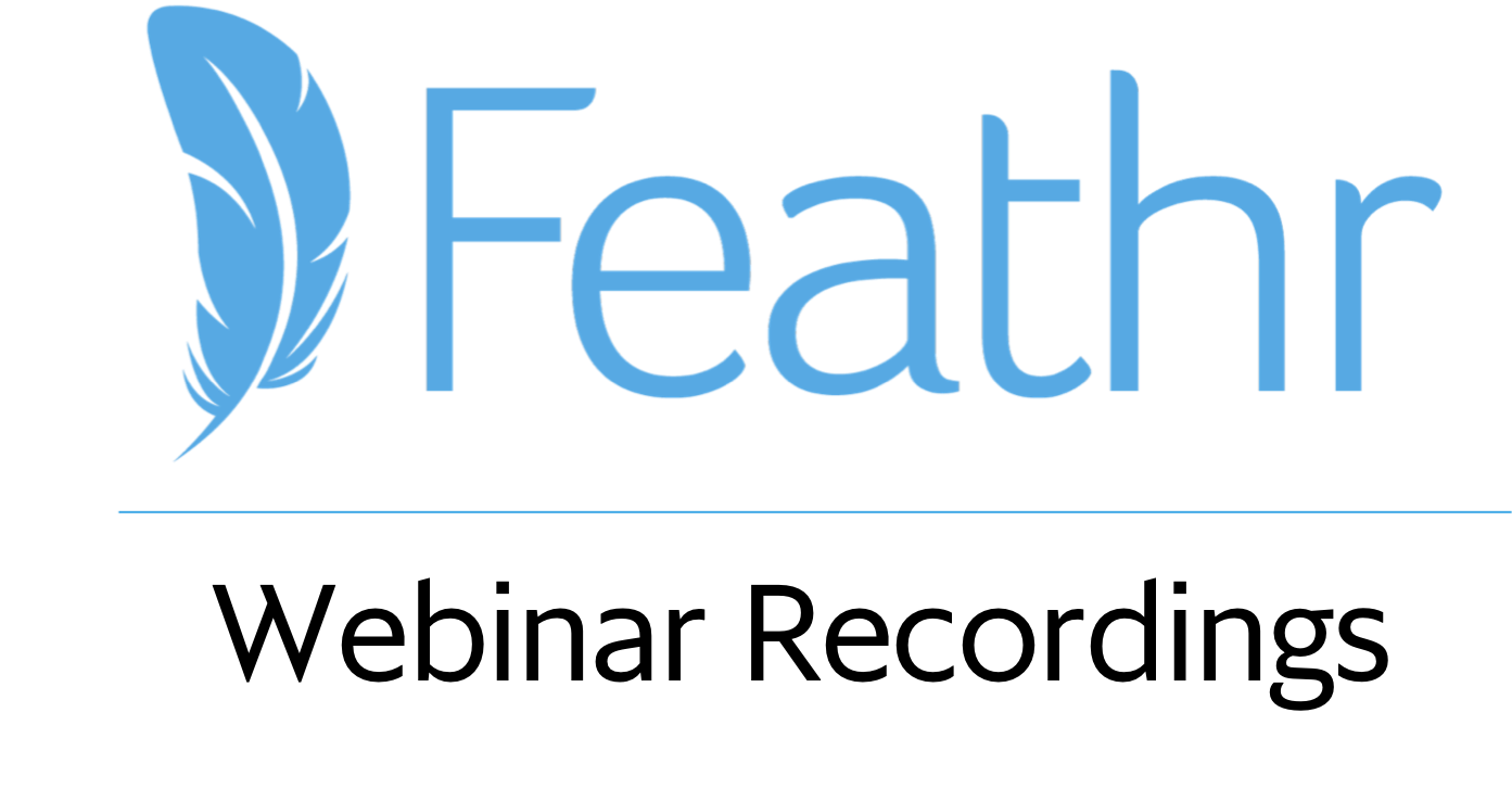 Webinar Recordings Webinar Recordings