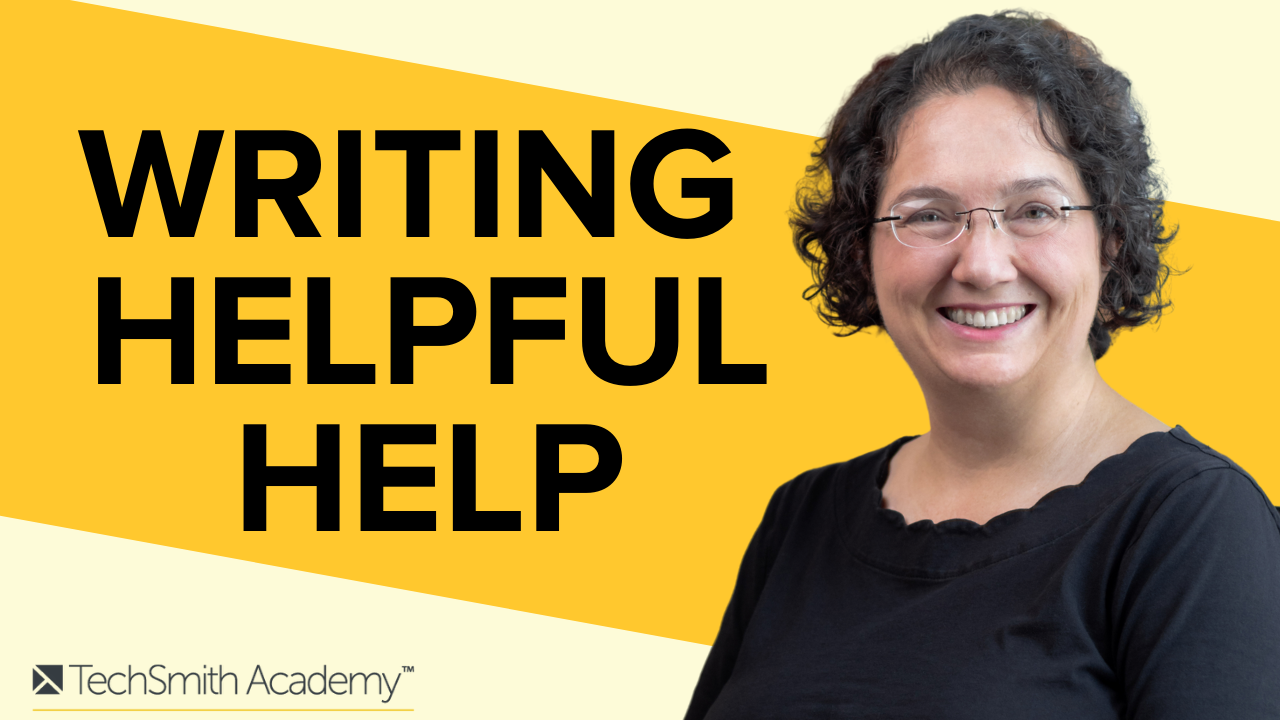Writing Helpful Help