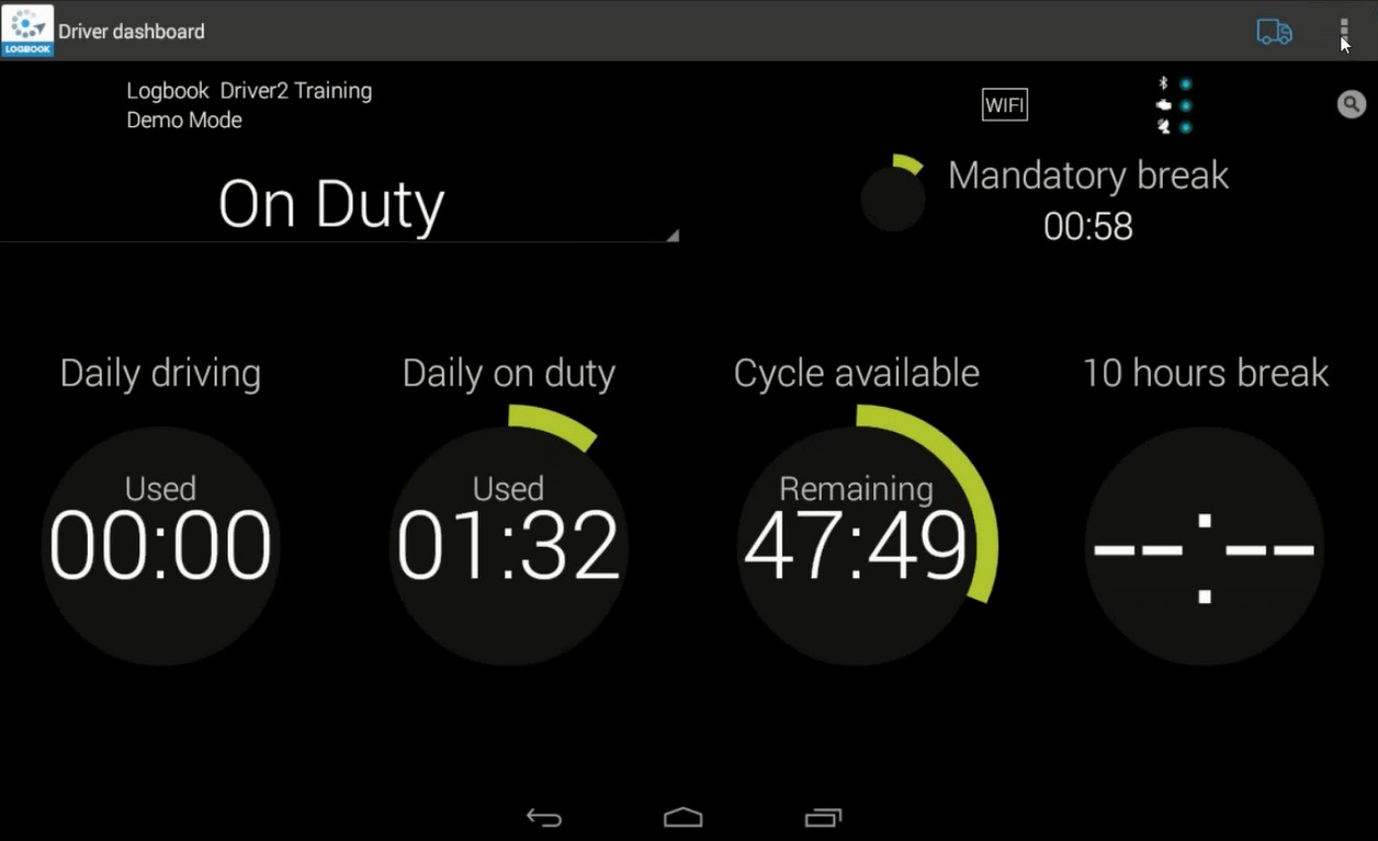 Android Reveal Logbook - Driver Mobile App Video (AOBRD-Compliant)