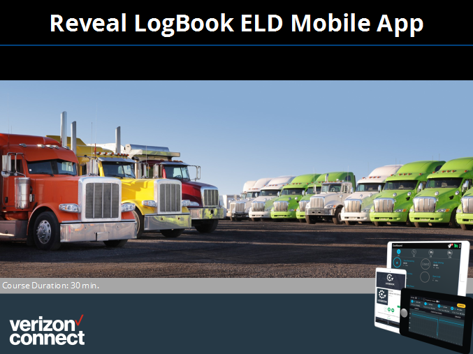 Reveal LogBook ELD Mobile App eTutorial for Drivers