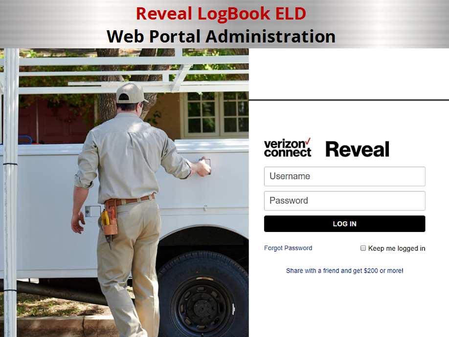 Reveal LogBook ELD – Web Portal Admin eTutorial