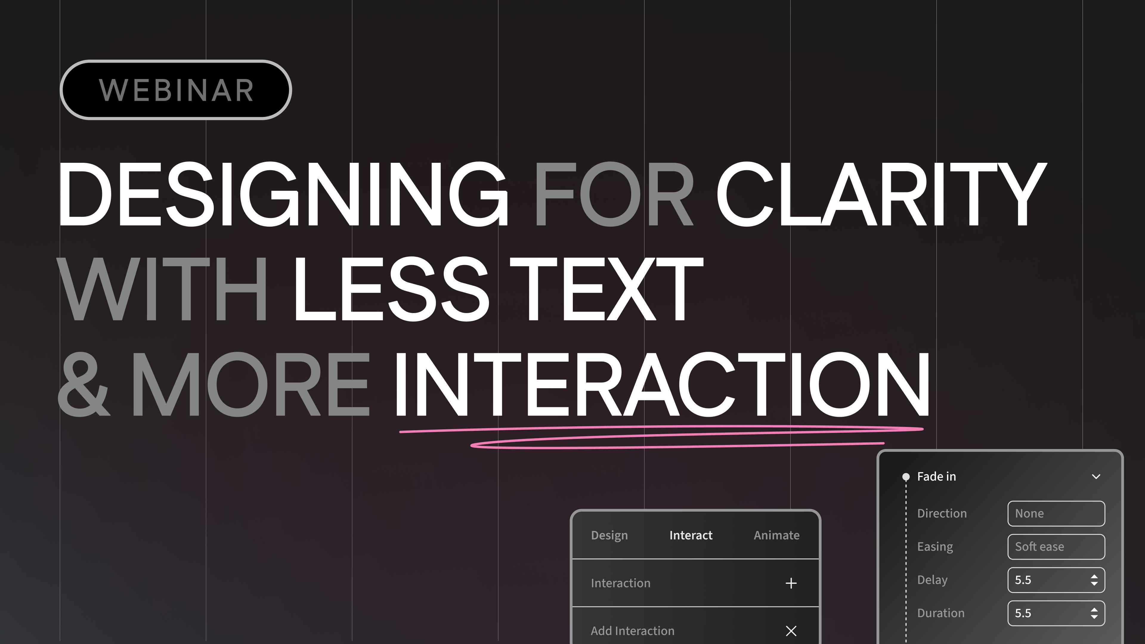 Clear Text Interface Designing for Clarity with Less Text and More Interaction