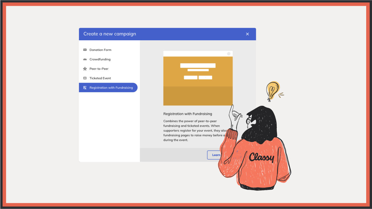 Creating events on Classy
