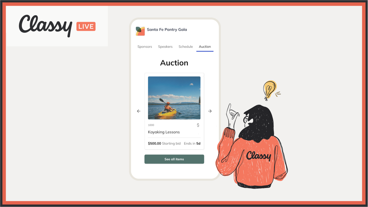 Auctions on Classy Live
