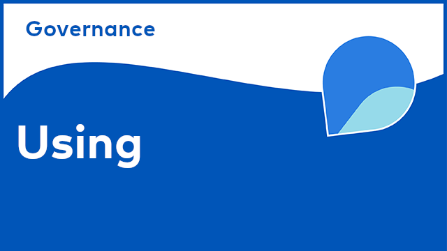 Governance - Using