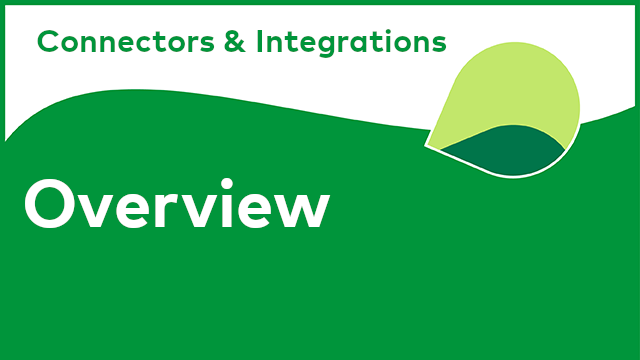 Connectors & Integrations - Overview