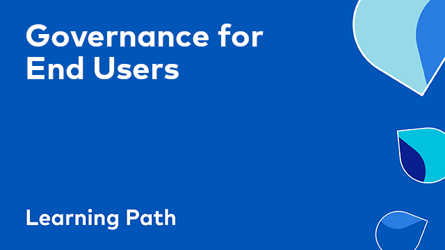Governance for End Users