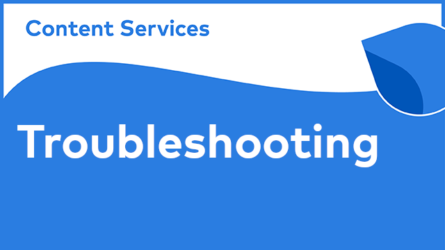 Alfresco Content Services - Troubleshooting