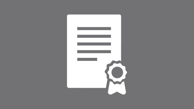 Certification