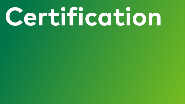 Certification