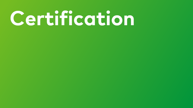 Certification