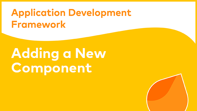 ADF Development: Adding a New Component
