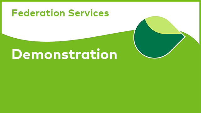 Federation Services: Demonstration