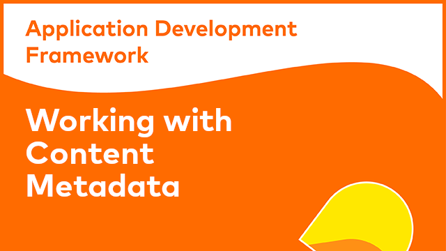ADF Development: Working with Content Metadata Component