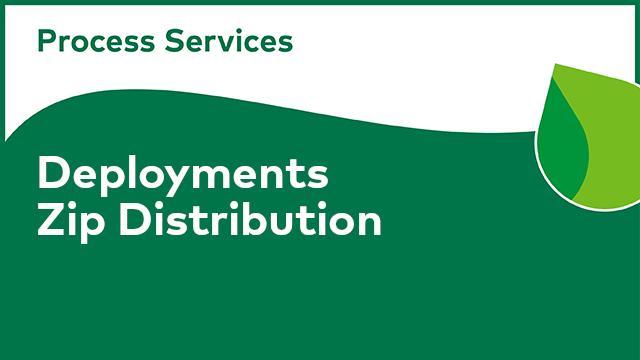 APS Deployments: Zip Distribution