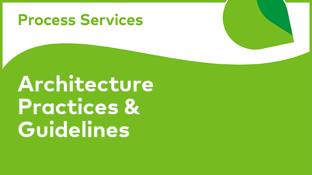 APS Architecture: Architecture Practices & Guidelines