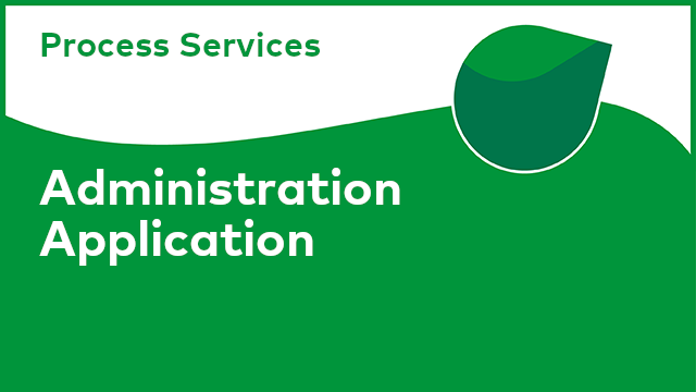 Process Services: Administration Application