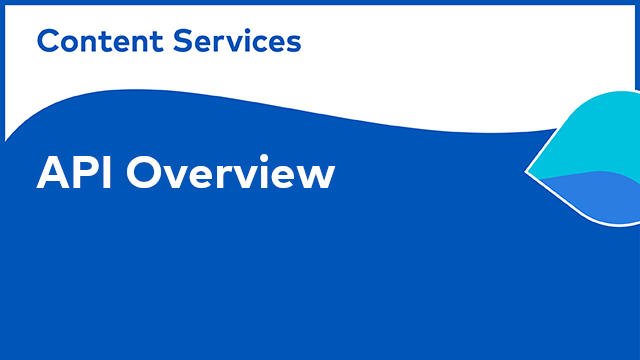ACS Development: API - Overview