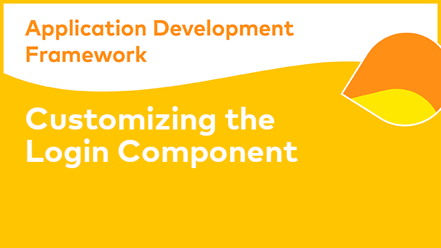 ADF Development: Customizing the Login Component