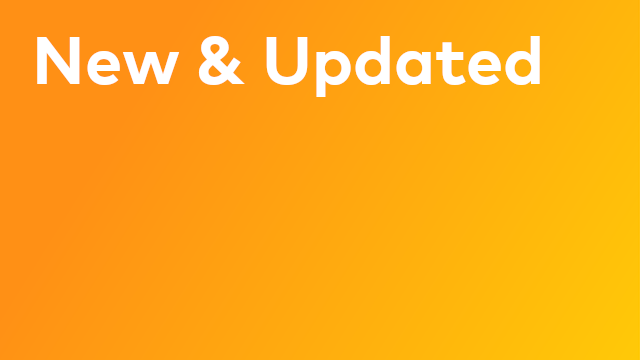 New & Updated Courses