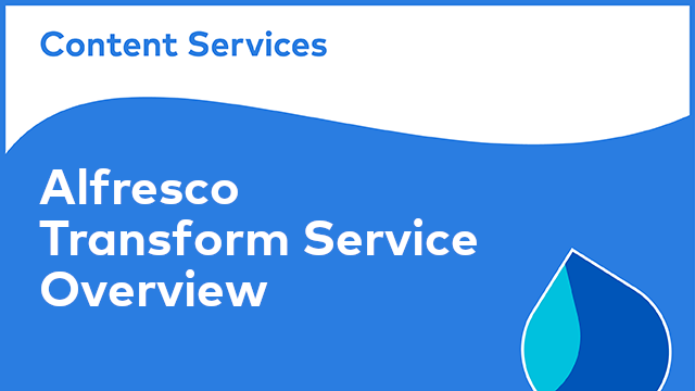 Alfresco Transform Service: Overview
