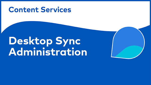 ACS Administration: Desktop Sync