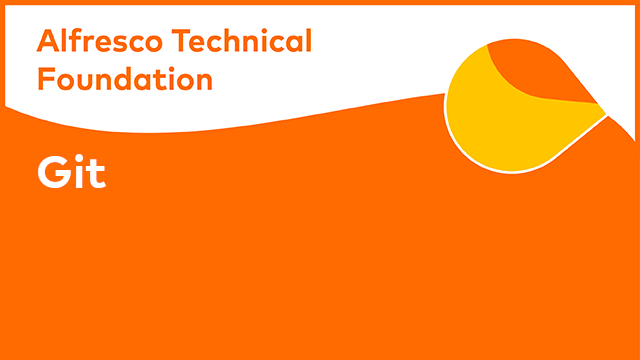 Alfresco Technical Foundation: Git