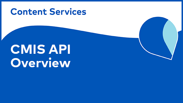 ACS Development: CMIS API - Overview