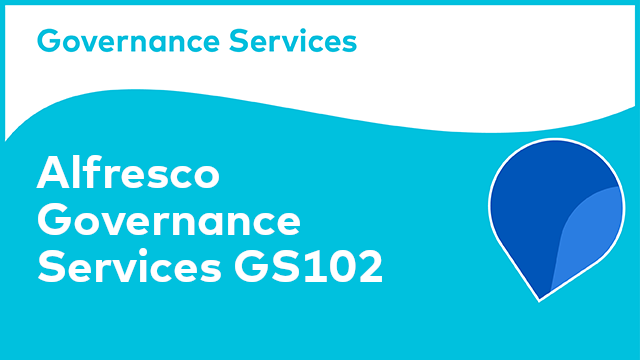 Alfresco Governance Services - GS102