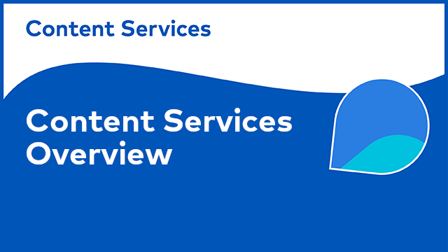 Alfresco Content Services: Overview