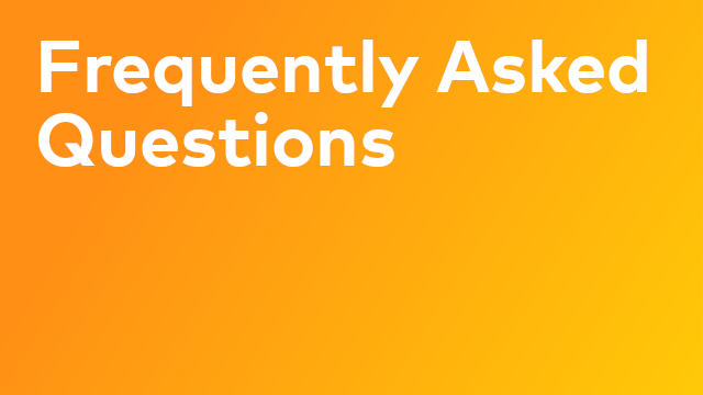 Frequently Asked Questions