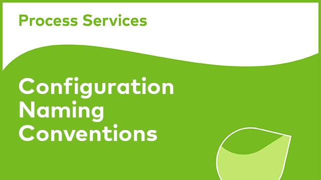 APS Configuration: Naming Conventions