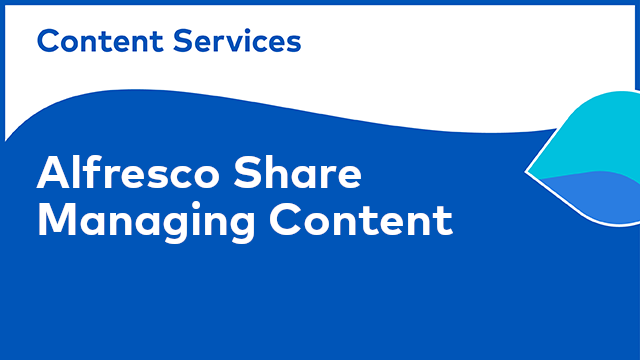 ACS Share: Managing Content