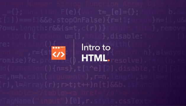 Intro to HTML & CSS
