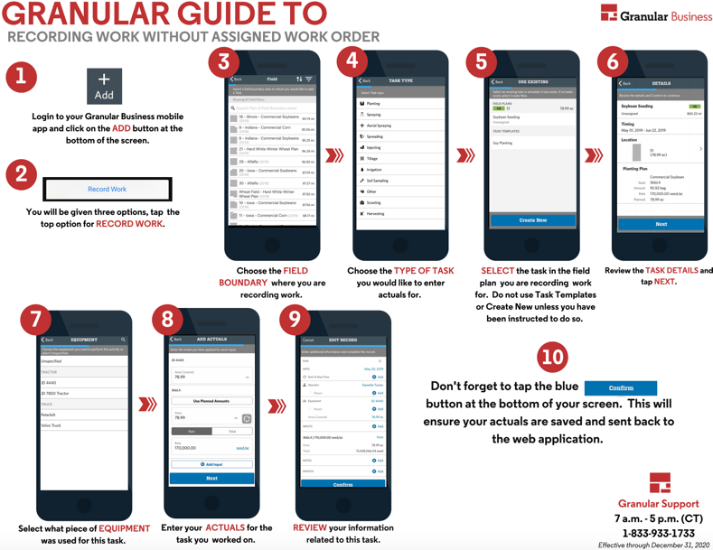 Recording Work on the Mobile App PDF
