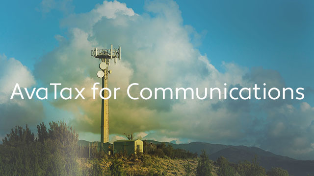 AvaTax for Communications