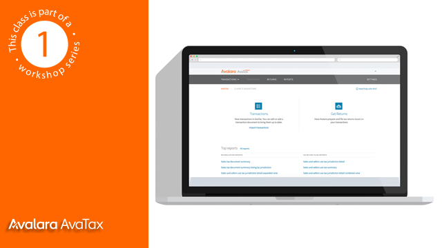 Set up AvaTax Update - January 29, 2019